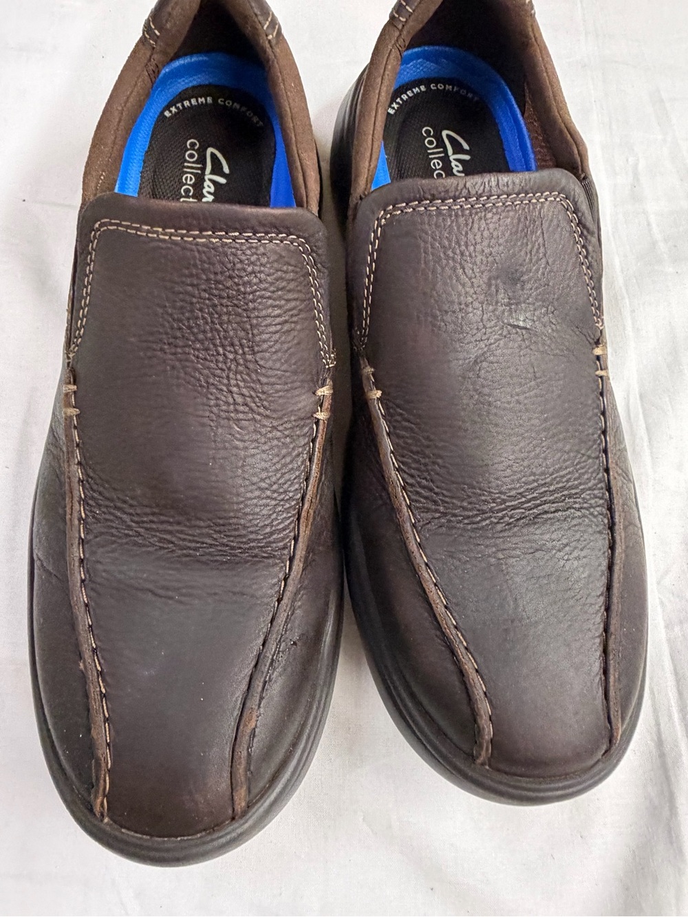 Clarks Men’s Slip-On Loafers in Dark Brown